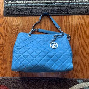 Micheal Kors blue handbag large